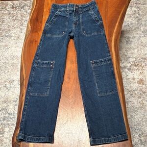 Abercrombie & Fitch Kids Dark Blue Cargo Jeans